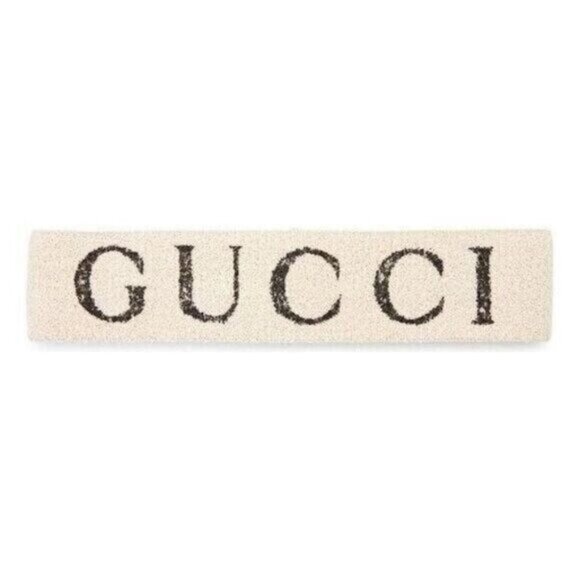 NWT GUCCI Alphabet Logo Headband Creamy White 491820-3G133 One Size - Picture 1 of 6